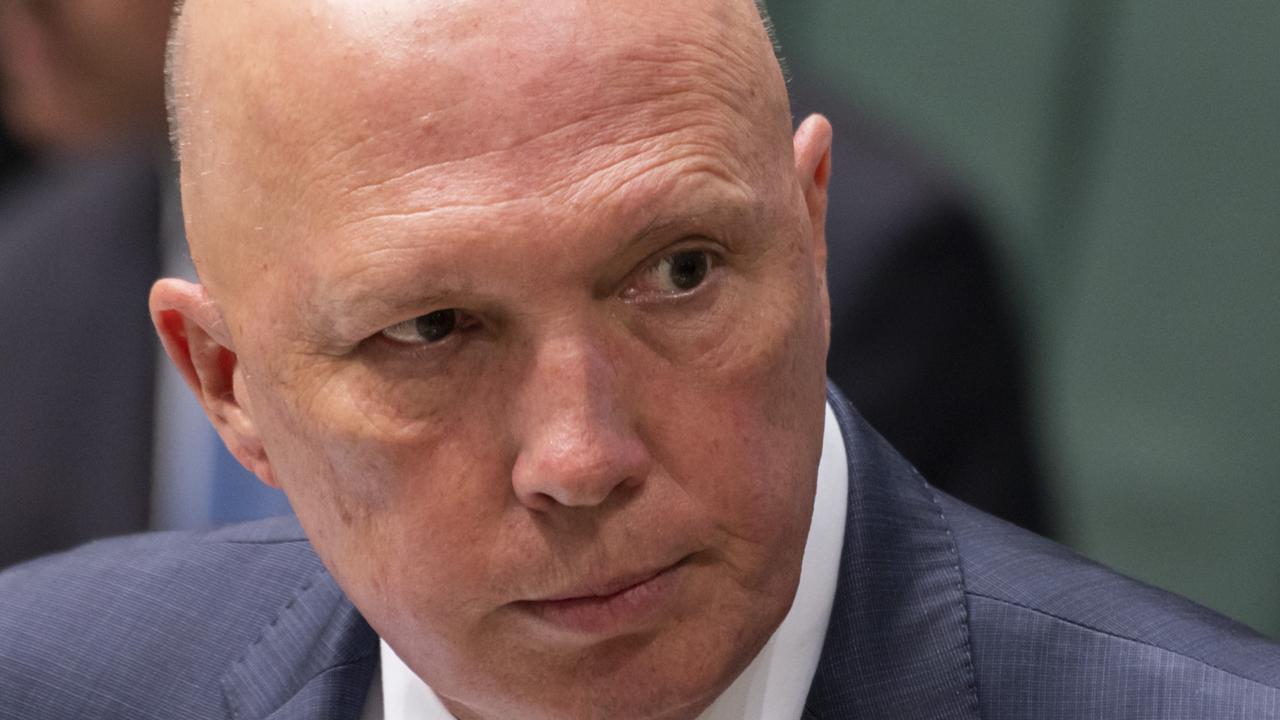 Mr Dutton hopes Australia’s new helicopter fleet will show the “Australian Defence Force is serious about defending Australia,” he said on Friday. Picture: NCA NewsWire / Martin. Ollman.