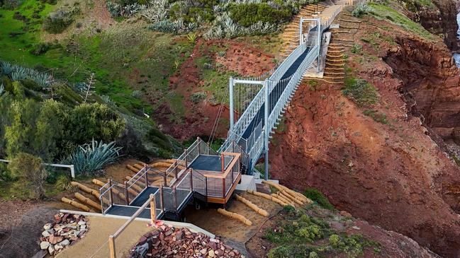 The official opening of the Hallett Cove Boardwalk bridge upgrade has been announced. Picture: Supplied