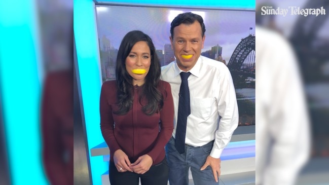 Channel 7 presenters do the Lemon Face Challenge