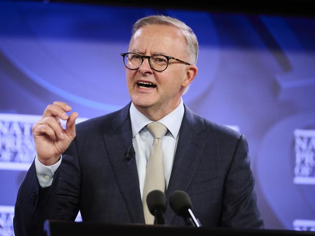 Anthony Albanese should to clear about his stance on Australia Day, Peta Credlin says. Picture: Rohan Thomson/Getty