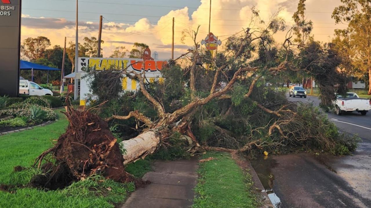 Wild weather lashes Kingaroy on the afternoon of January 13, 2025. Picture: Kim Anderson