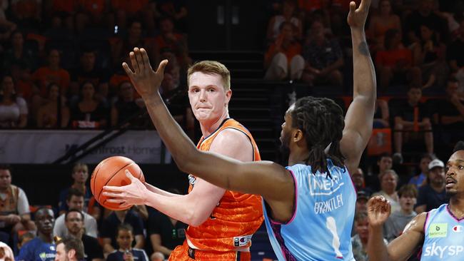 Taipans' Sam Waardenburg will miss Friday night’s NBL clash with Melbourne United. Picture: Brendan Radke