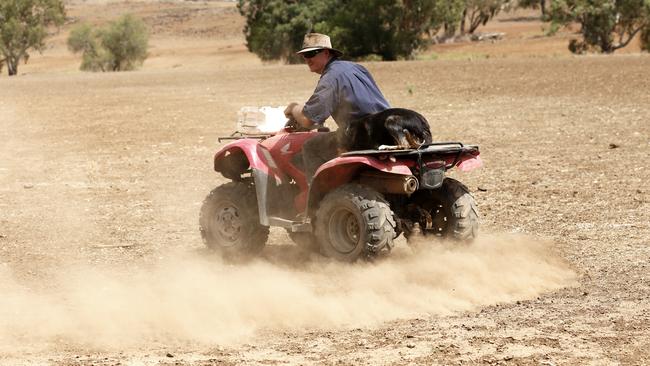 Les Jones is out of options and is ready to walk off his mixed farm near Gunnedah in the state's drought-ravaged north west NSW. Picture by Peter Lorimer. (Taken in March 2019)