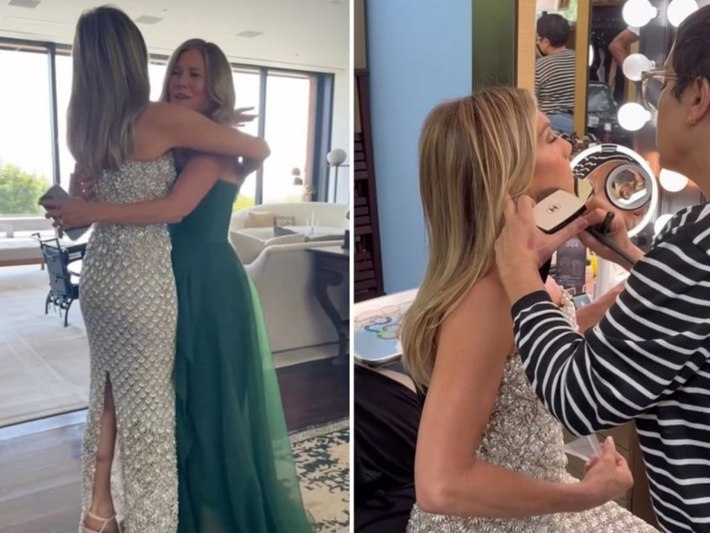 Aniston’s Instagram video featured several different rooms inside the L.A. property, including one of the large living spaces and her glam room. Picture: JenniferAniston/Instagram