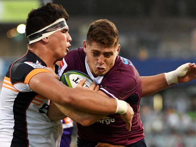 James O'Connor in action for the Reds during a Super Rugby match against the Brumbies. Picture: Tracey Nearmy/Getty Images