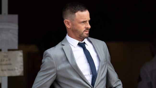 Jason Rush Lourens leaves Maroochydore Court House. Picture: Patrick Woods.
