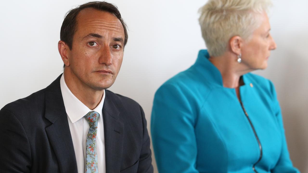 Wentworth candidates Dave Sharma and Kerryn Phelps. Pic: News Corp