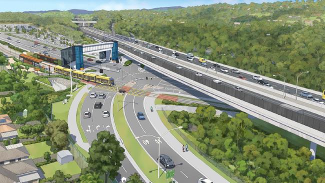 Artist impression of the Coomera Connector: Napper Road