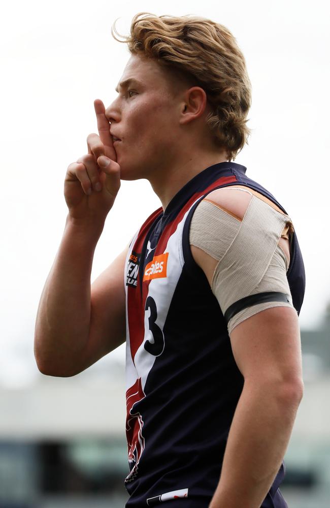 It appears Levi Ashcroft won’t be the first pick of the draft. Picture: Riley Lockett/AFL Photos via Getty Images