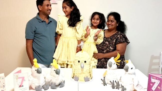 The Murugappan family are set to return to Biloela in Queensland after years of being in limbo due to an ongoing visa battle. Picture: Twitter/@hometobilo