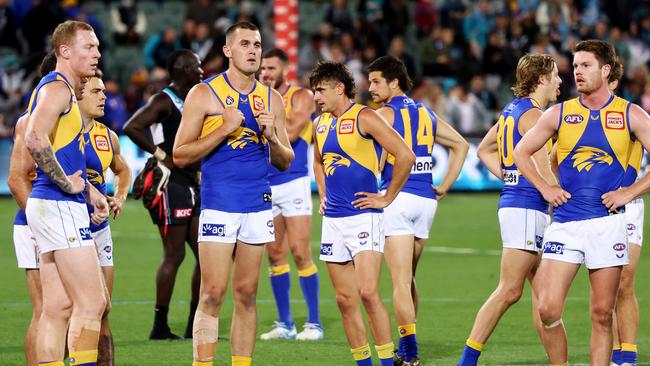 The Eagles are staring down the possibility of missing finals for the second consecutive year. (Photo by James Elsby/AFL Photos via Getty Images)