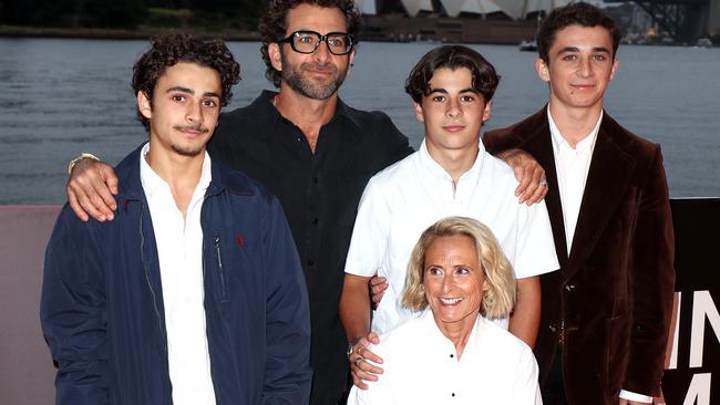 The real-life Blooms at the Penguin Bloom premiere. (Photo by Brendon Thorne/Getty Images)