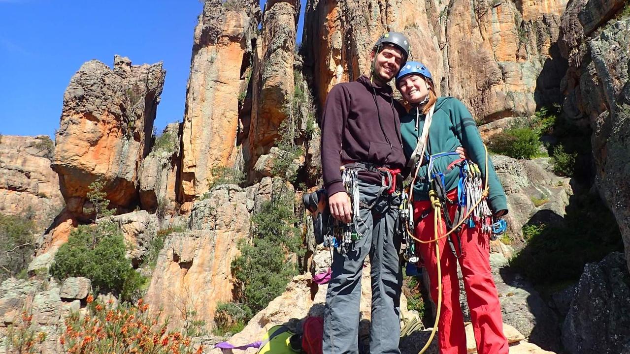 Flow Bouldering owners James Hembury, left, and Angel Freeman, right. Picture: supplied.