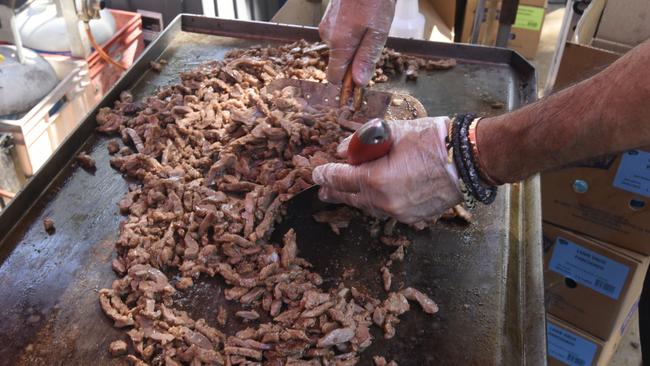 Darwin Olympic SC had plenty of lamb, pork and beef to serve up at Darwin's 2024 Greek GLENTI festival.