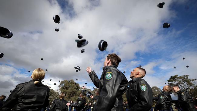 Graduates from the Goulburn Police Academy, who will be needed as NSW Police are staring down a mass exodus of cops. Picture Police Media