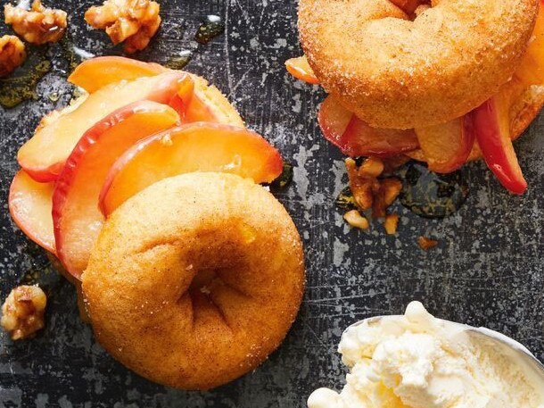 Golden syrup apple doughnuts. Picture: Suppiled