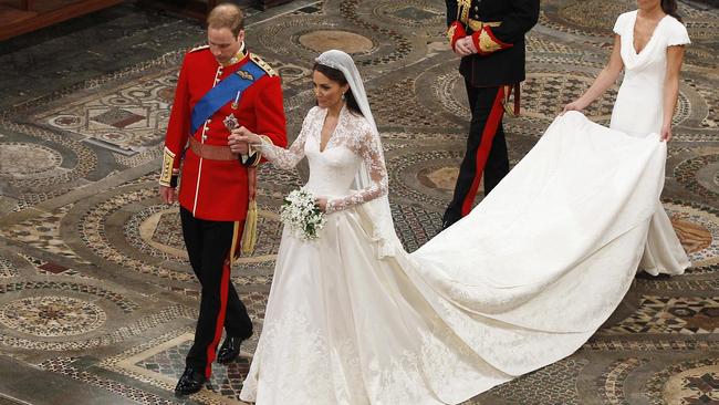 Kate Middleton wore McQueen. (AP Photo/Kirsty Wigglesworth, file)
