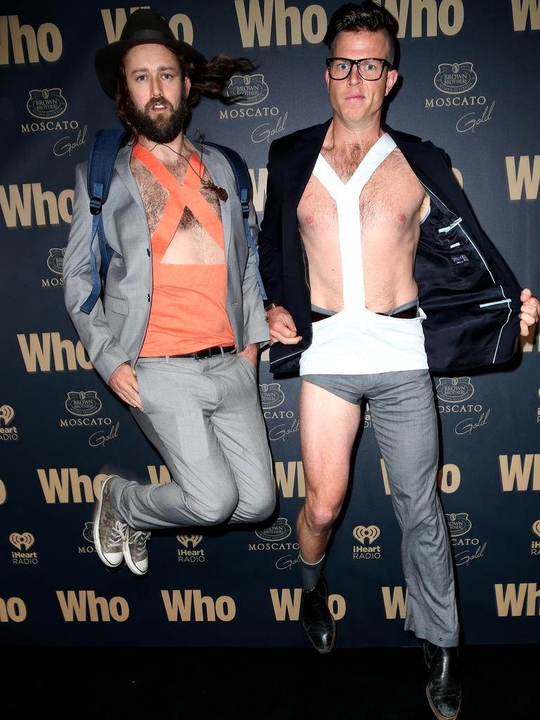 Bondi Hipsters at the 2014 Who Magazine Sexiest People party held at Stage 7 at Fox Studios in Moore Park. Picture: Richard Dobson