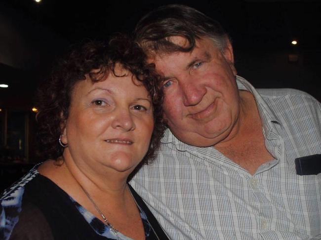 Natalie Turner with husband Mark Turner, who died after a tragic fatal truck accident on the Peak Downs Highway at Greenmount on May 25. Photo: Contributed