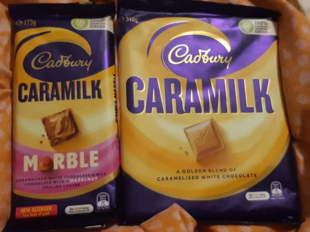 It comes just weeks after it revealed there is now a Caramilk Marble block. Picture: Facebook/CaramilkAddictsClub