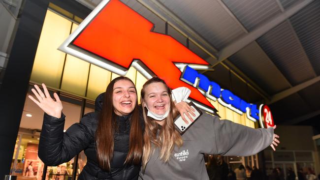 Shoppers queued up for hours to get into Kmart at midnight when Melbourne lockdowns ended last month. Picture: Josie Hayden