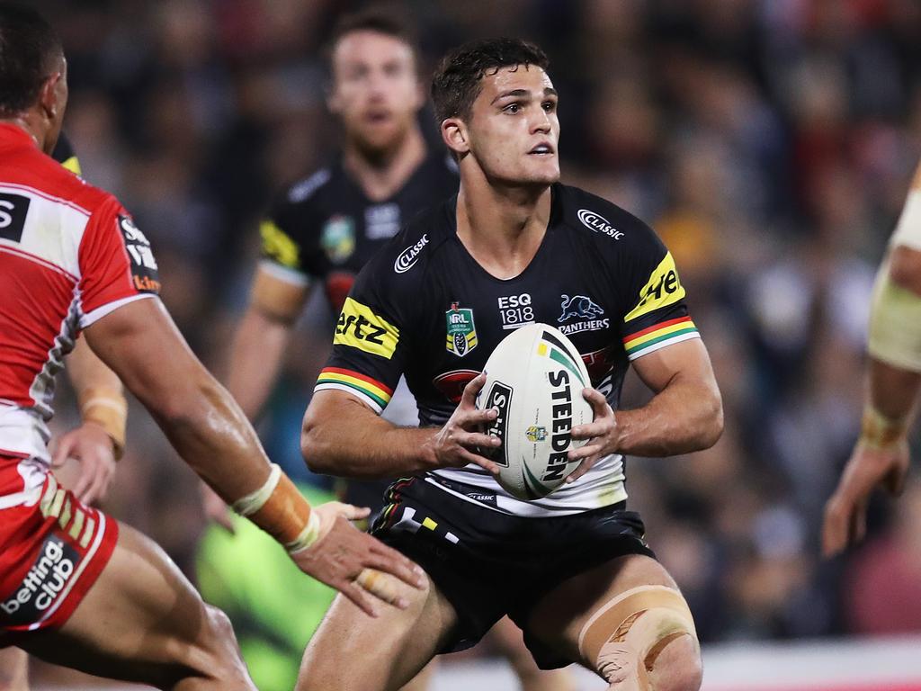 Nathan Cleary could add to his fine record against the Raiders. Picture: Phil Hillyard