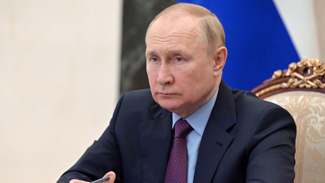 Russian President Vladimir Putin has been accused of nuclear ‘blackmail’. Picture: Pavel Byrkin/Sputnik/AFP