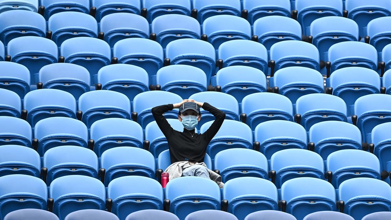 It’s a lonely experience watching the Australian Open this year. (Photo by Quinn Rooney/Getty Images)