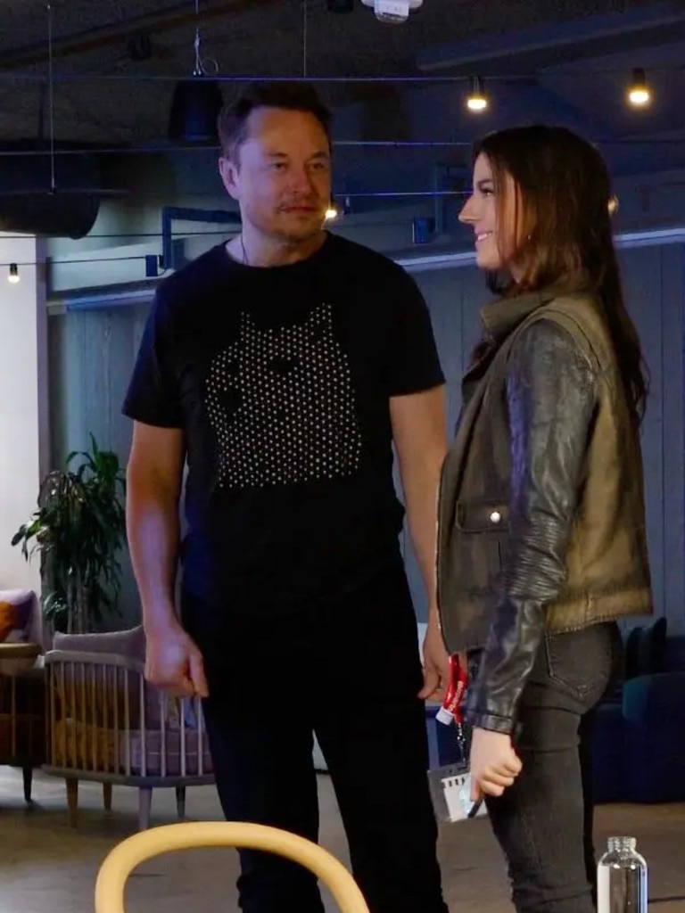 Elon Musk and Ashley St. Clair first met at X headquarters. Picture: X