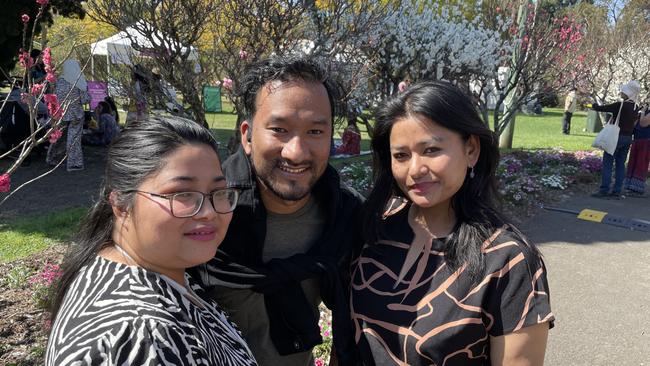 Krishma Shrestha, and Raj and Rami Balami of Westmead.