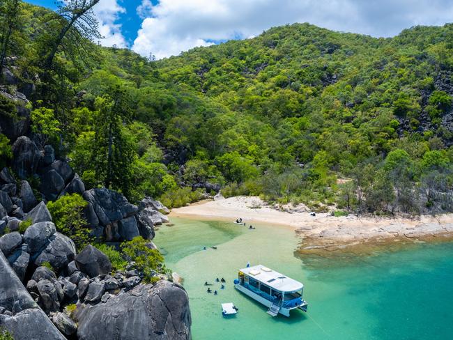 Aquascene, based in Queensland's Magnetic Island, offer wheelchair-friendly boat tours. Picture: Supplied