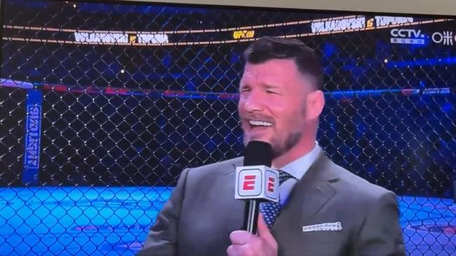 Michael Bisping's comments were broadcast live. Photo: Twitter.