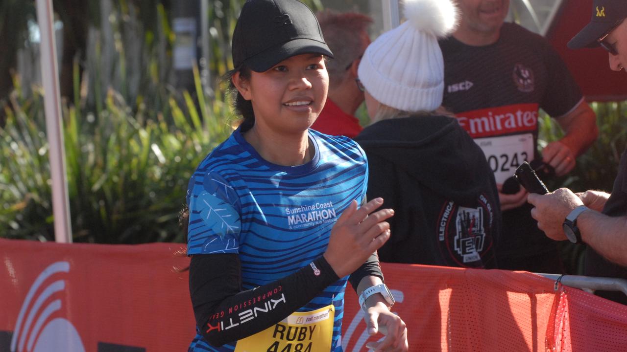 Marie Mitchell at the 2022 Sunshine Coast Marathon and Community Run Festival.