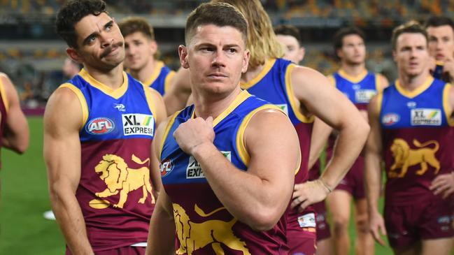 Dayne Zorko has attracted criticism for his sledge of Demon Harrison Petty. Picture: AFL Photos/Getty Images