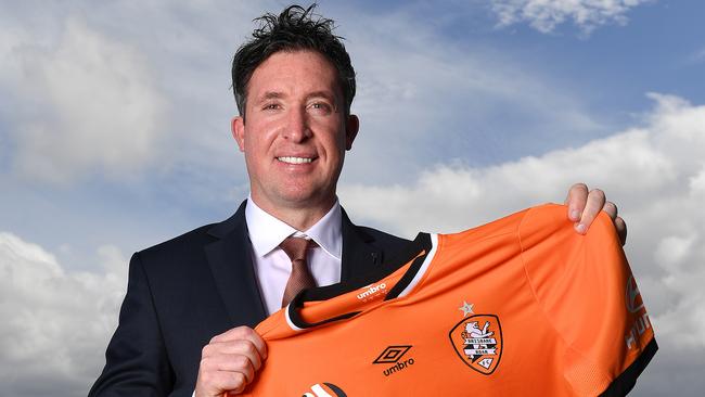 Robbie Fowler after being appointed Brisbane Roar’s new coach. Picture: AAP