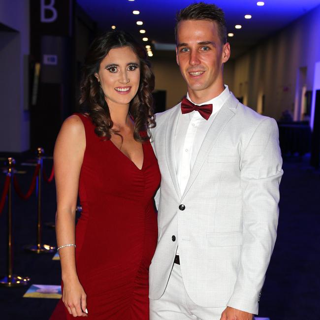 Olympian Logan Martin and his wife Kimberly Martin. Picture: David Clark