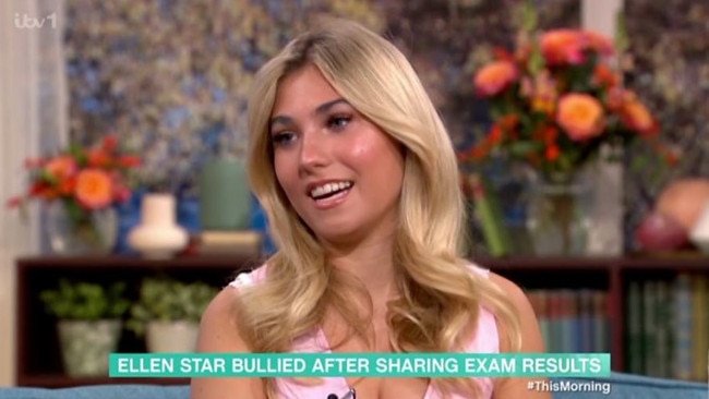 Ellen child star Rosie McClelland appeared on British program This Morning looking all grown up. Picture: ITV