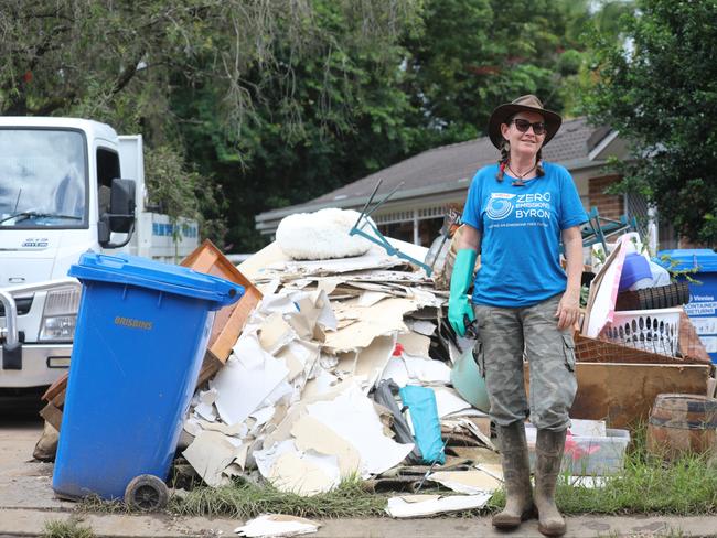 Mullumbimby resident Sasha Mainbridge outside her home on March 4, 2022. Picture: Liana Boss