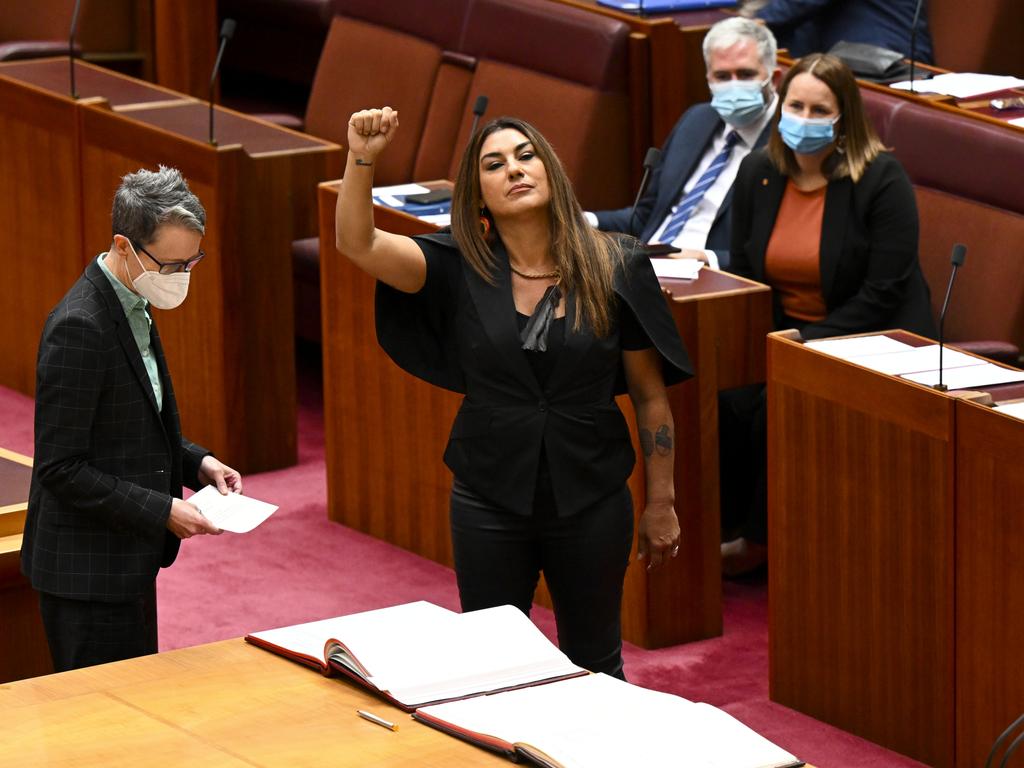 Greens Senator Lidia Thorpe. Picture: Lukas Coch/AAP