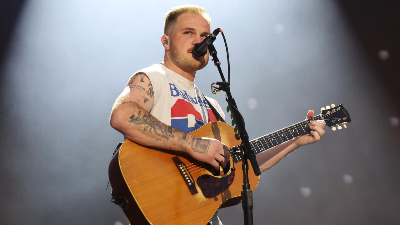 US country star Zach Bryan performed for 30,000 fans at Flemington ...