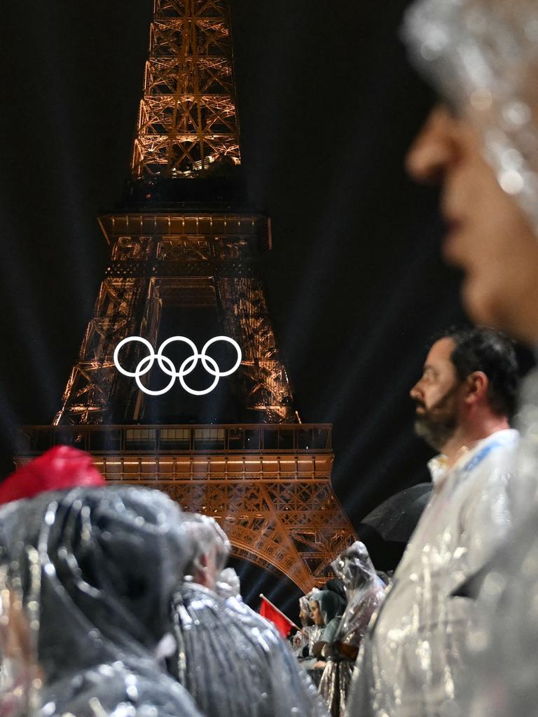 Despite the weather, the Eiffel Tower still had a stunning sparkle. Picture: Jonathan Nackstrand/AFP