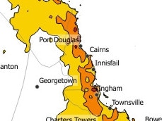 The heatwave situation for three days starting Tuesday, January 14 2025. Picture: Bureau of Meteorology