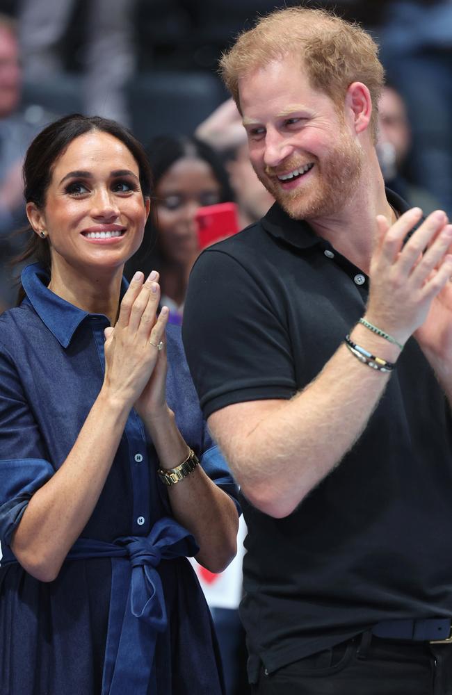 Meghan, Duchess of Sussex and Prince Harry, Duke of Sussex attend the Invictus Games in 2023. Picture: Chris Jackson/Getty Images for the Invictus Games Foundation