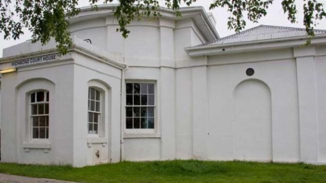 The courthouse at Richmond, Tasmania, where evil-averting marks known as hexafoils have been inscribed into the mantelpiece.