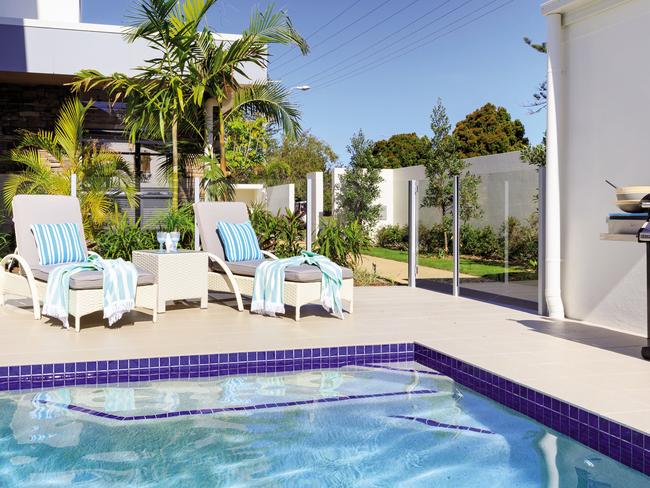 A saltwater swimming pool is part of the prize package.