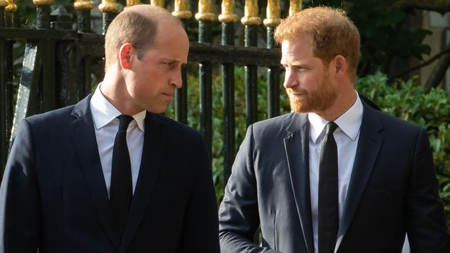 Prince William and Prince Harry are unlikely to have time to heal old wounds during the latter’s flying visit to Britain for their father, King Charles III’s, coronation. Picture: Mark Kerrison/In Pictures via Getty Images