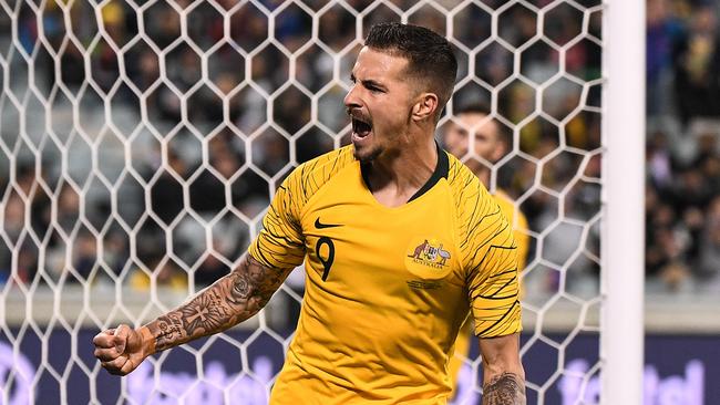 Jamie Maclaren and his Socceroos teammates won’t be going to this year’s Copa America. Photo: AAP Image/James Gourley