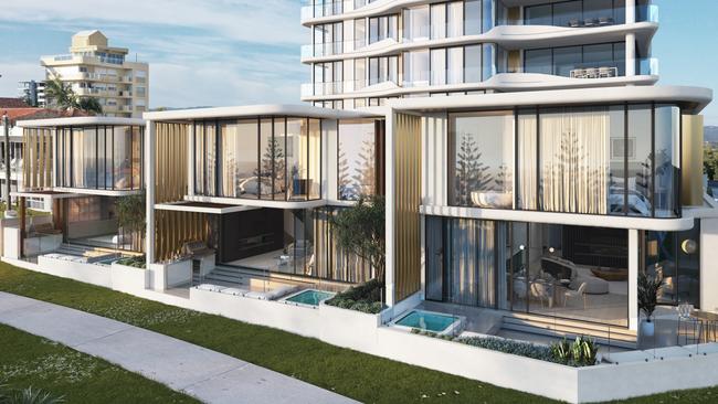 Artist impression of Sherpa Property Group's proposed tower at 488 The Esplanade, Palm Beach.