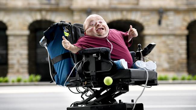 Quentin Kenihan outside Adelaide Town Hall — where he hopes he will be working as a councillor after November’s election. Picture: Tricia Watkinson