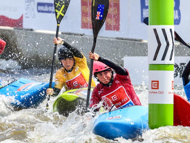 Noemie Fox produced a come from behind race to achieve silver at the ICF World Cup. Picture: Paddle Photography